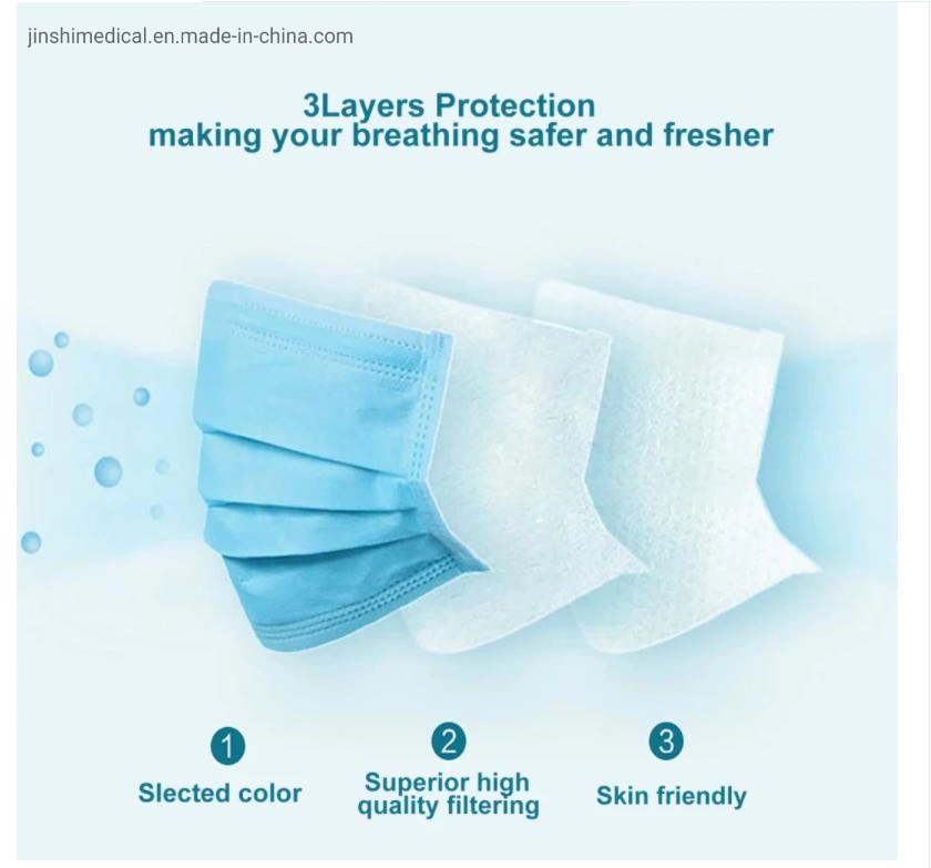 Disposable Adult Nonwoven Face Mask with RoHS