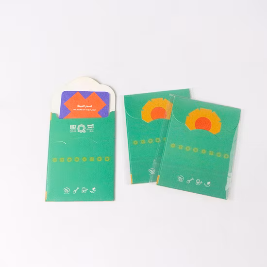 Papel de semente plantável ecológico de formato especial personalizado, etiquetas de sementes de acessórios de casamento, cartões de sementes de negócios, cartões de agradecimento